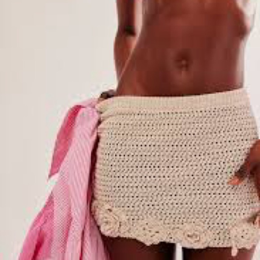 Free People Crochet Skirt